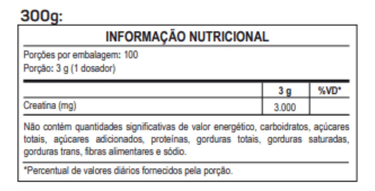 Creatina Max Titanium monohidratada em pó pote 300g creatina po sem sabor