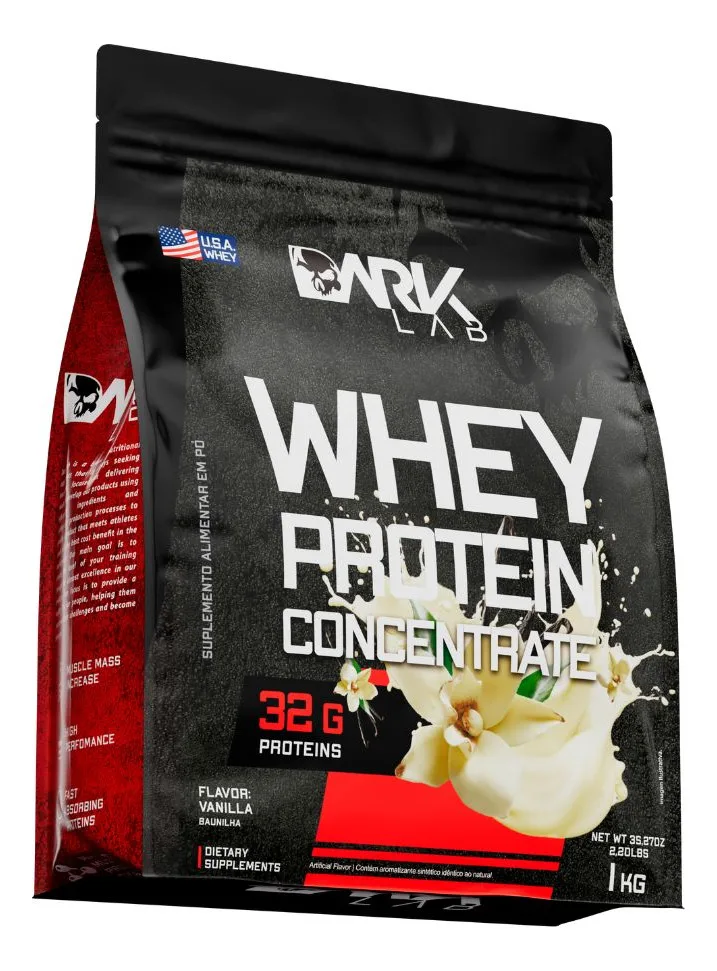 Whey Protein Concentrado 1kg Dark Lab Sabor Baunilha