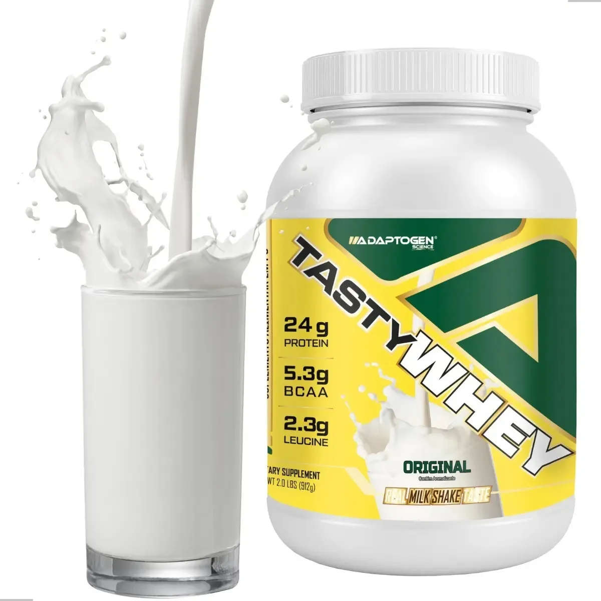 Suplemento em pó Tasty Whey Adaptogen Science proteínas sabor clásico 900g