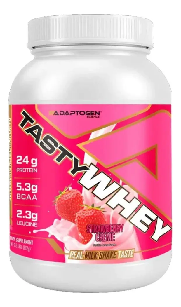 Tasty Whey 3w Gourmet 900g Morango Cream - Adaptogen Science
