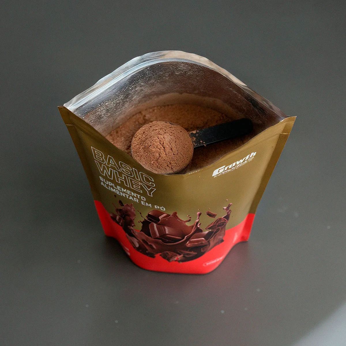 Basic Whey 1kg Growth Supplements - Chocolate