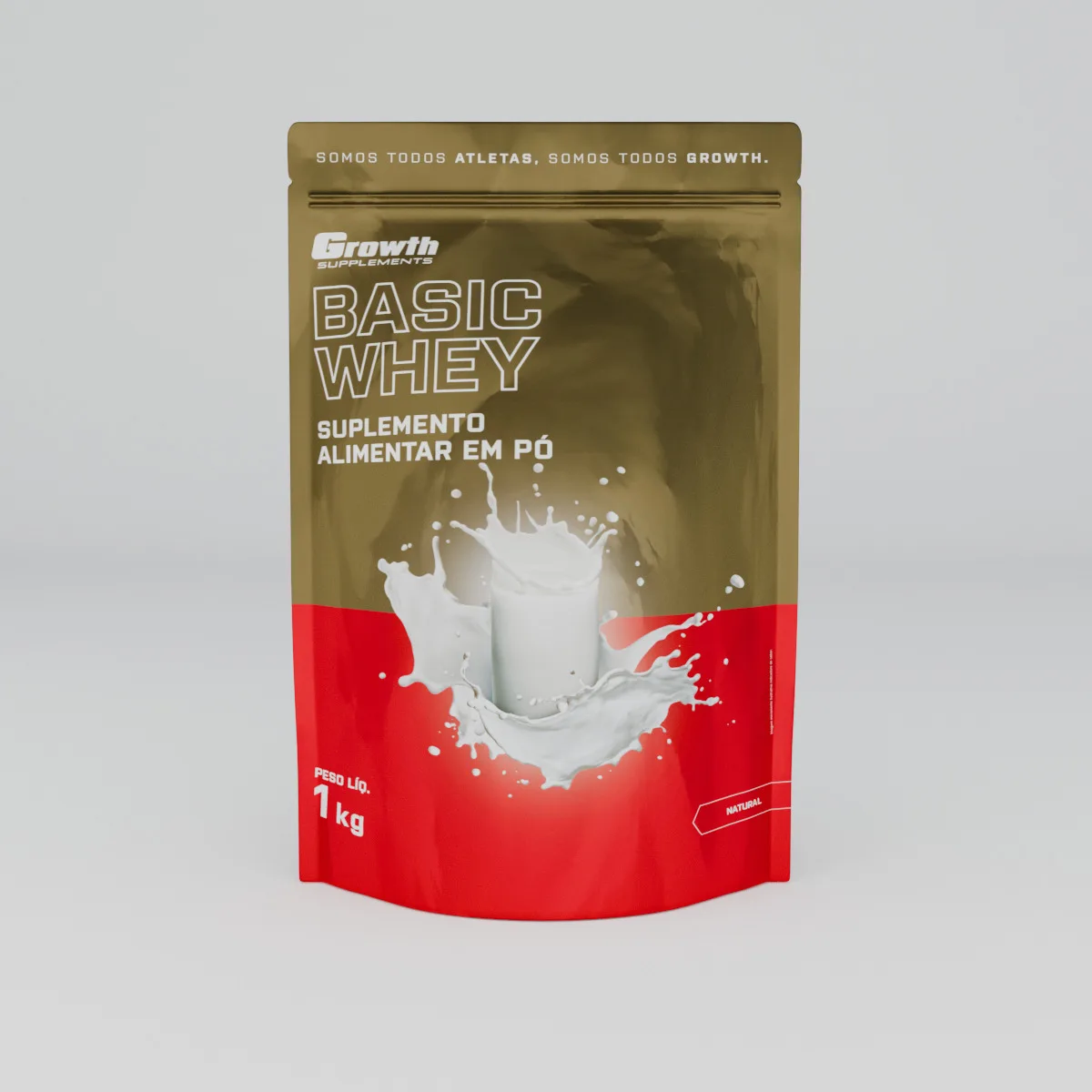 Basic Whey 1kg Growth Supplements - Natural