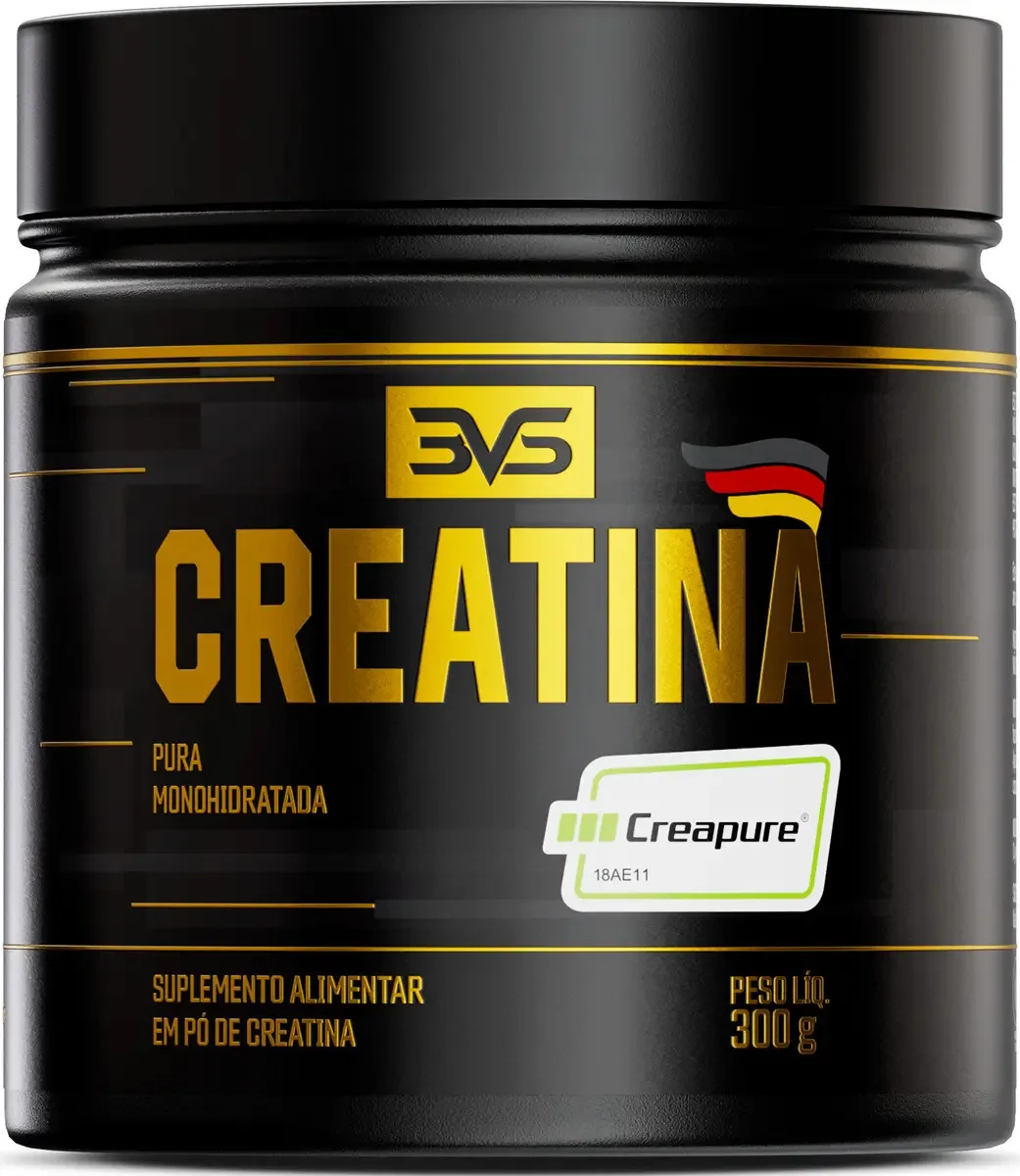 Creatina Creapure® 300g - 100% Pura e Produzida com Matéria-prima Alemã - 3vs Nutrition