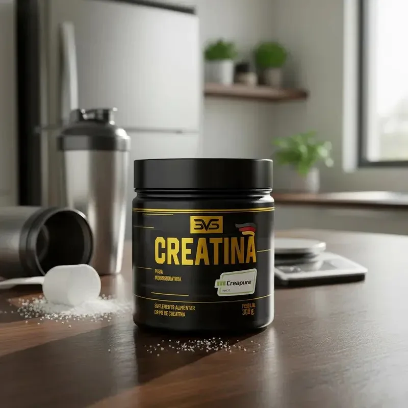 Creatina Creapure® 300g - 100% Pura e Produzida com Matéria-prima Alemã - 3vs Nutrition