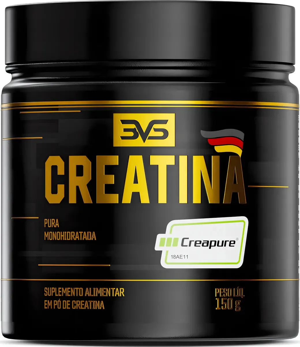 Creatina Creapure® 150g - 100% Pura e Produzida com Matéria-prima Alemã - 3VS Nutrition