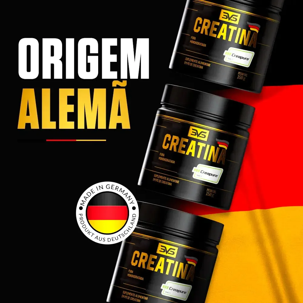 Creatina Creapure® 150g - 100% Pura e Produzida com Matéria-prima Alemã - 3VS Nutrition
