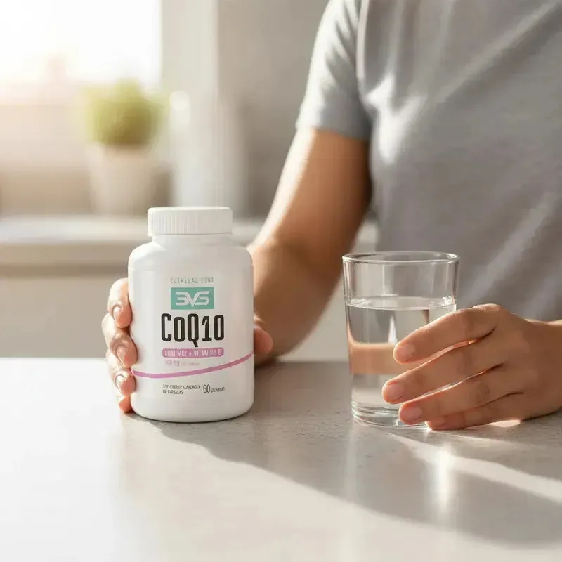 Coenzima Q10 Ubiquinol - Fórmula Avançada com 100mg de Coenzima por Cápsula MCT e Vitamina E - 60 Cápsulas