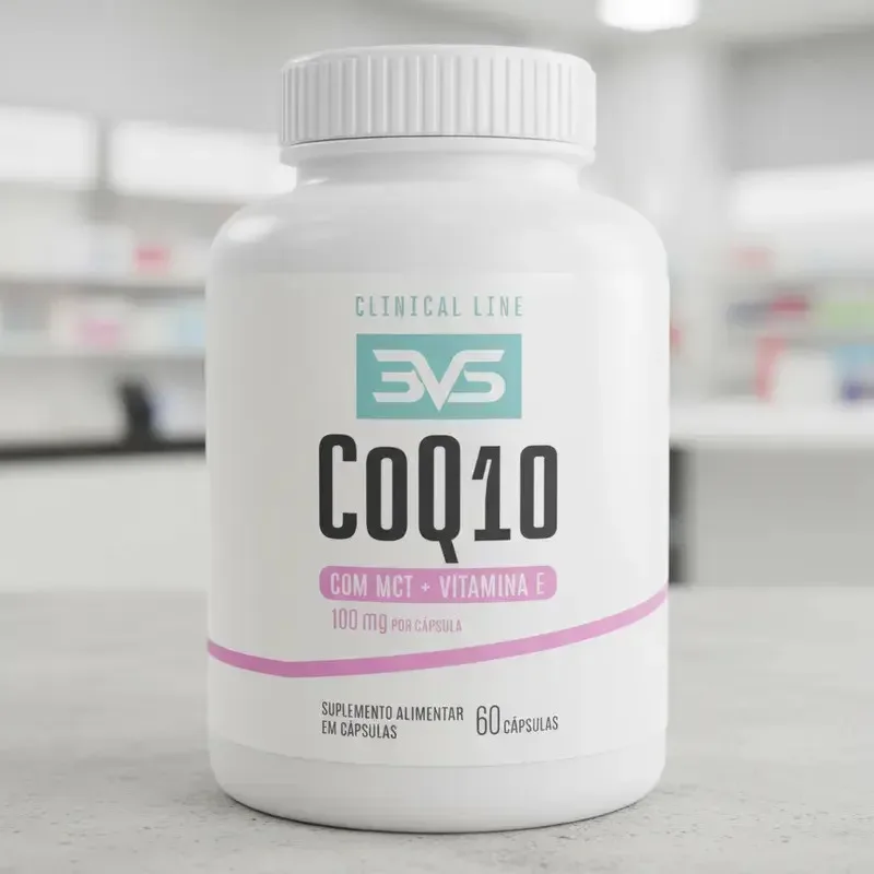 Coenzima Q10 Ubiquinol - Fórmula Avançada com 100mg de Coenzima por Cápsula MCT e Vitamina E - 60 Cápsulas