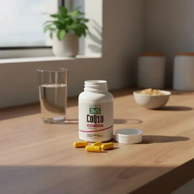 Coenzima Q10 Ubiquinol - Fórmula Avançada com 100mg de Coenzima por Cápsula MCT e Vitamina E - 60 Cápsulas
