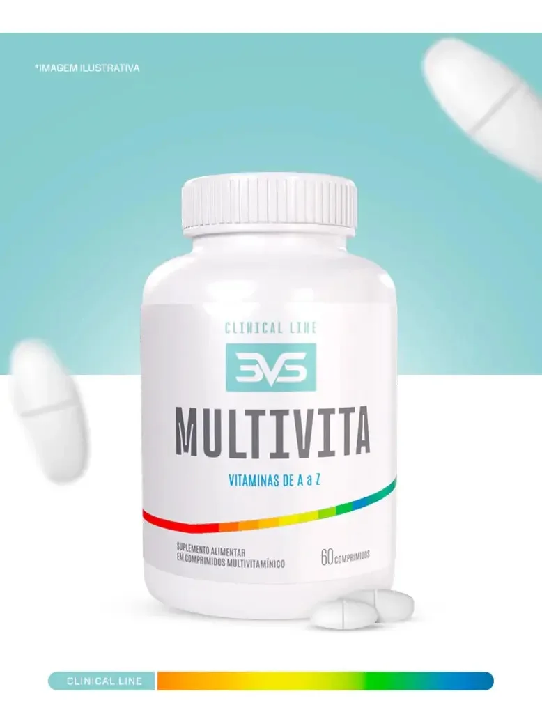 Multivitaminico de A a Zinco - Polivitamínico Com Fórmula Avançada E Concentrada - 120 doses