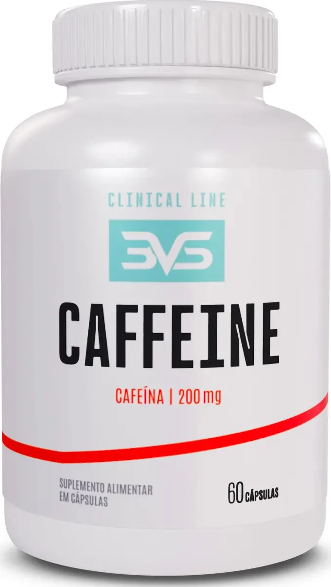 Cafeína 200mg - Fórmula Com Máxima Concentração e Absorção - 60 Cápsulas