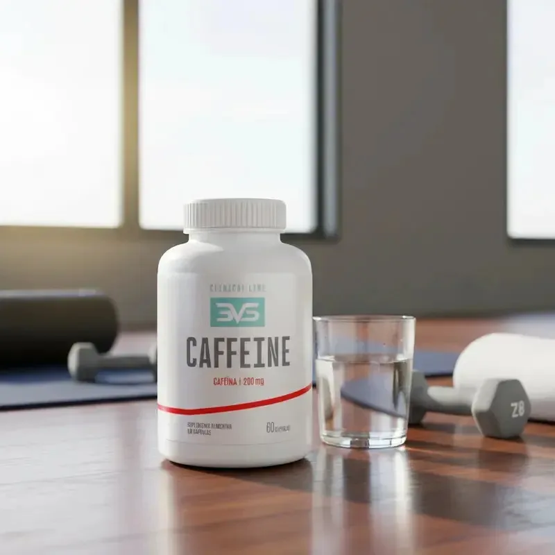 Cafeína 200mg - Fórmula Com Máxima Concentração e Absorção - 60 Cápsulas
