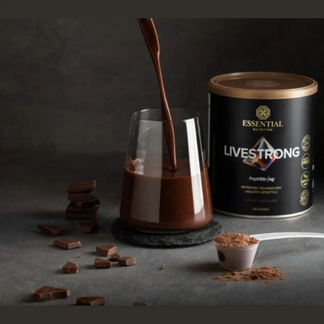 Livestrong Peptistrong 237g Chocolate - Essential Nutrition