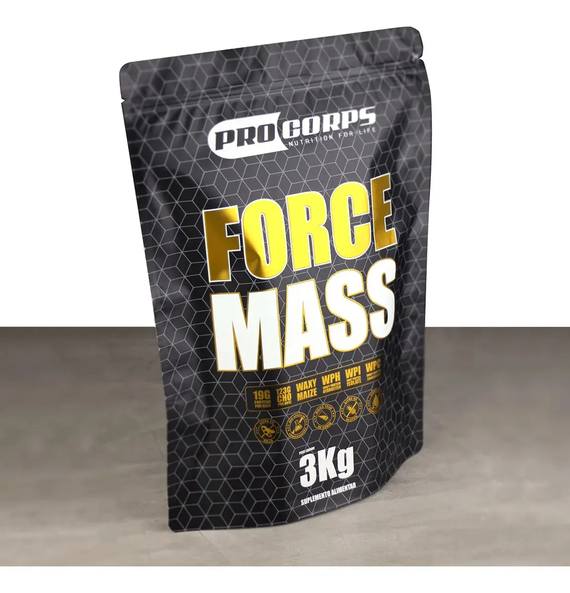 Hipercalórico 3kg Sabor Chocolate Pro Corps Suplemento Esportivo