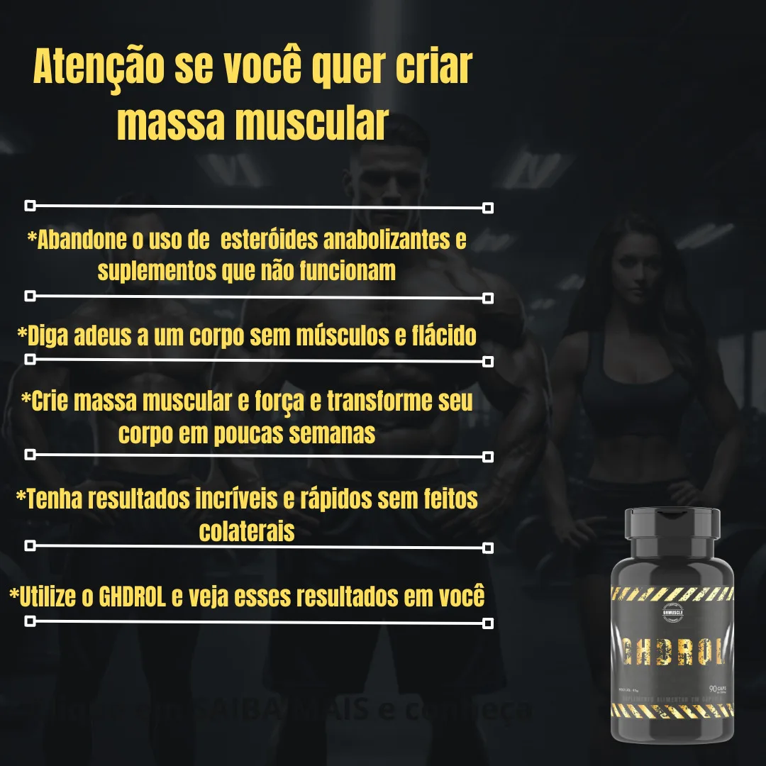 2 Gh Drol - Potencializador Muscular De Crescimento