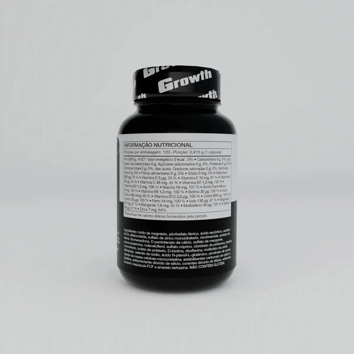 Multivitamínico 120 Cáps. Growth Supplements - Sabor Neutro (Nova Fórmula)