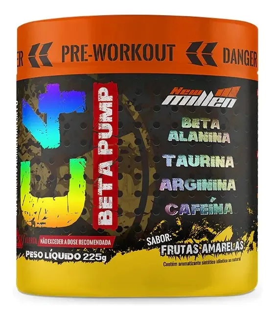 Pré Treino C4 Beta Pump 225g New Millen (top) - Sabor Frutas amarelas