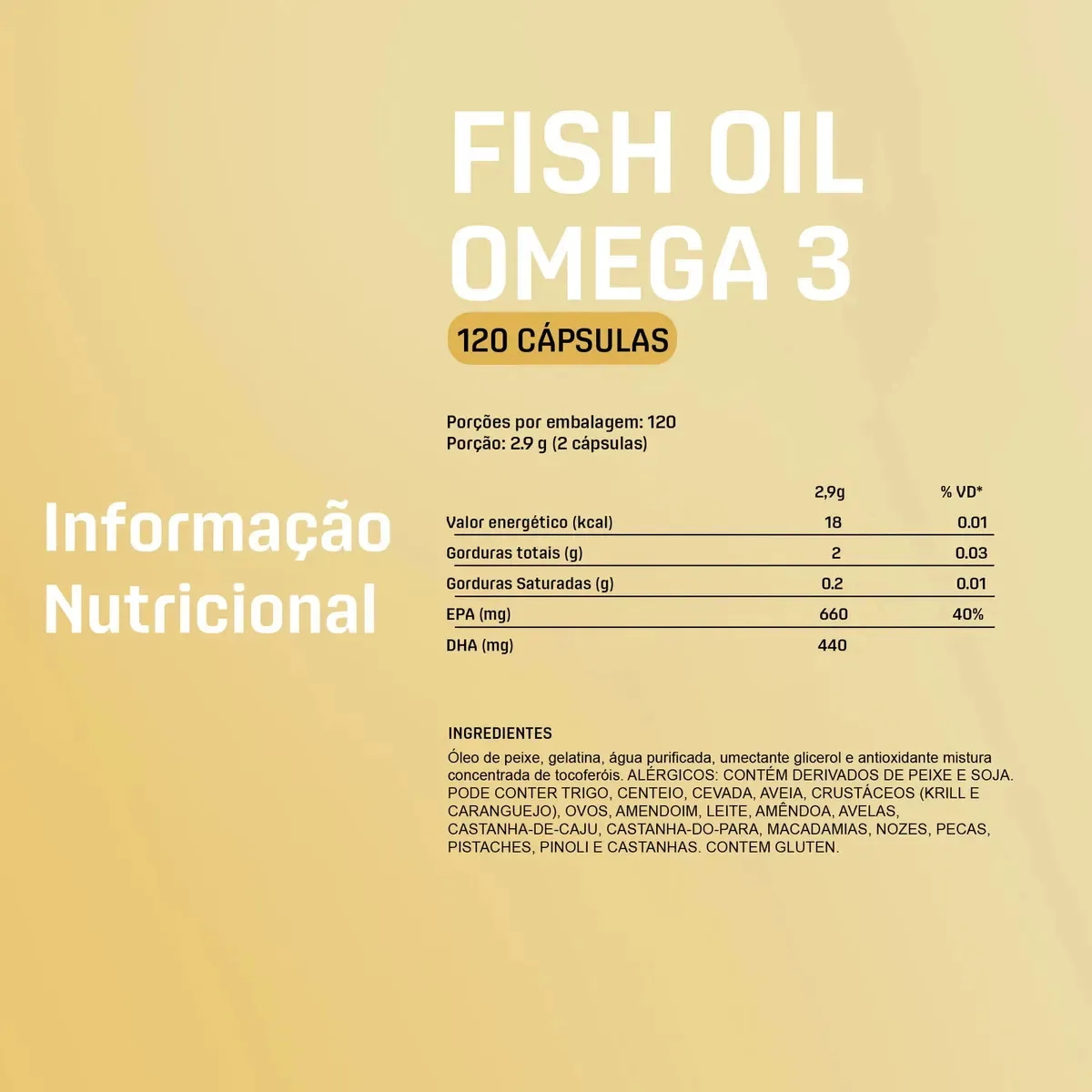 Fish Oil Ômega 3 Sem Sabor 120 Cápsulas – Dux Human Health