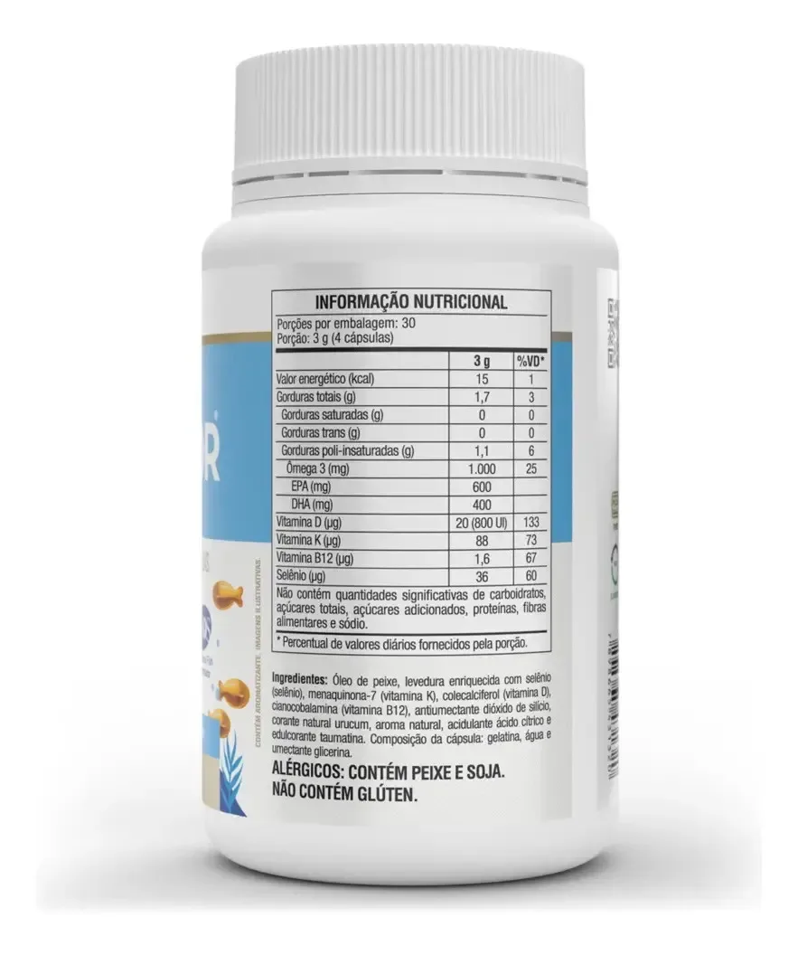 Omegafor Family 120 Cápsulas Vitafor Sem Sabor