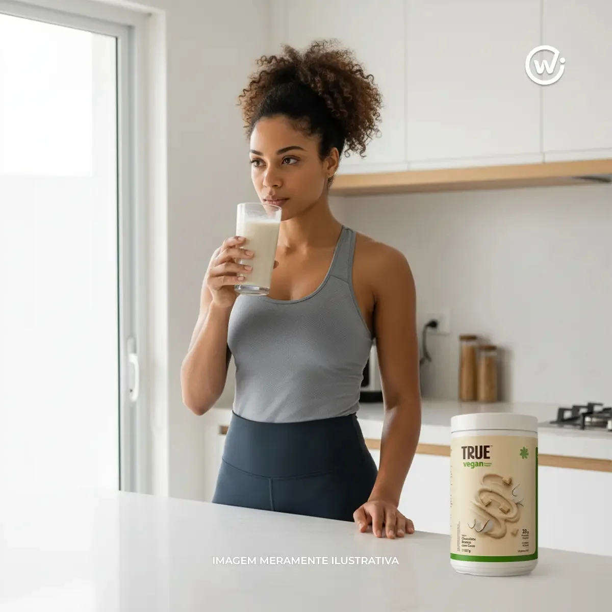 True Vegan Chocolate Branco com Coco True Source 837g