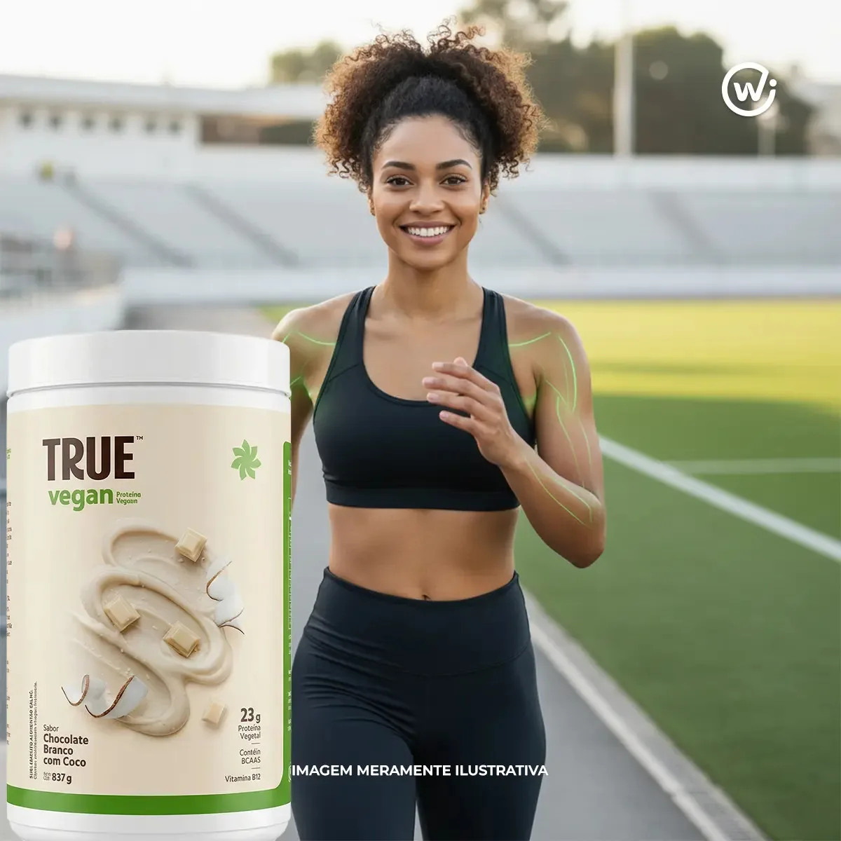 True Vegan Chocolate Branco com Coco True Source 837g