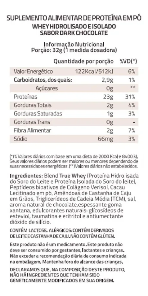 True Whey Protein Dark Chocolate - True Source 837g