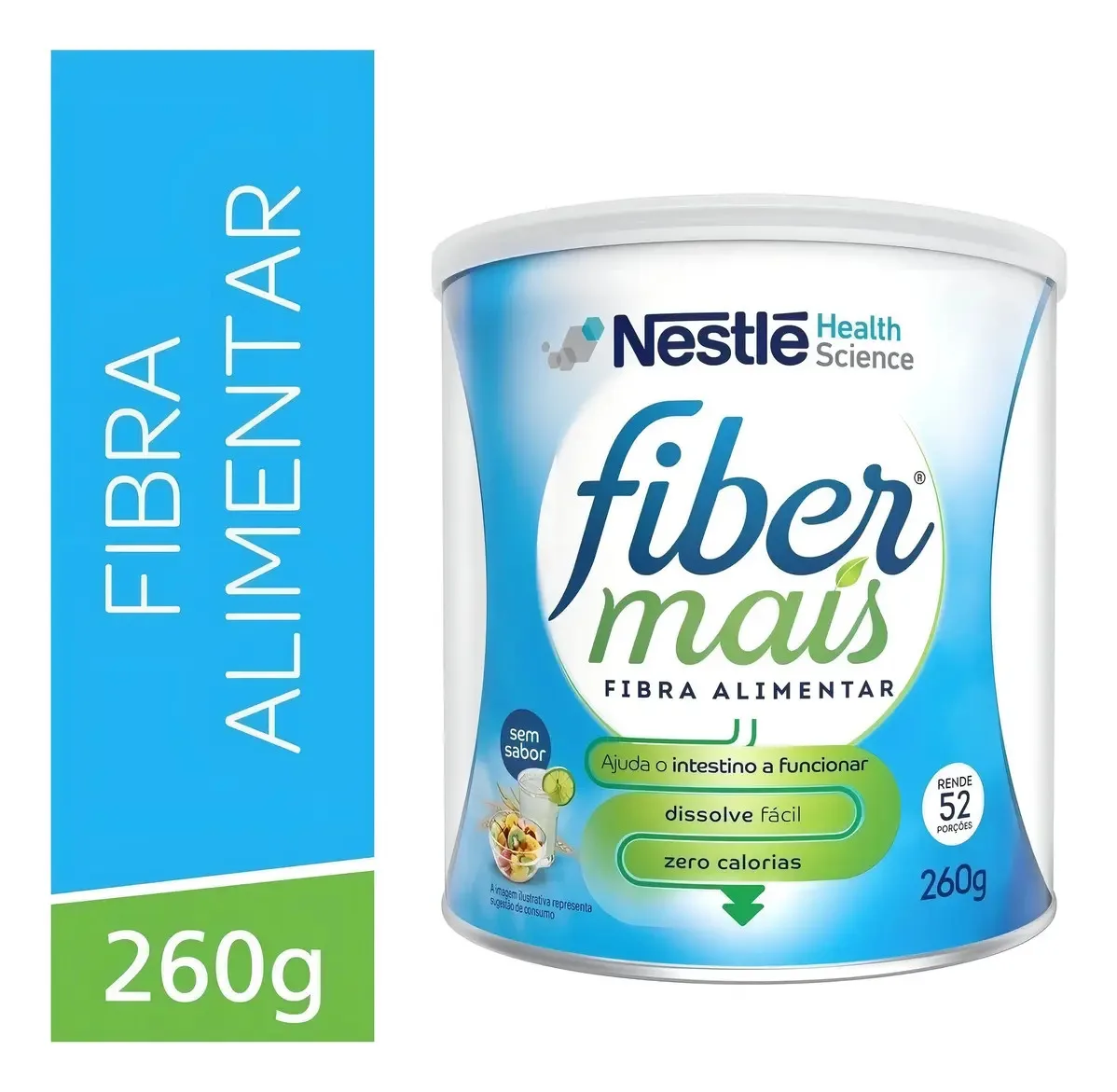 Suplemento Alimentar de Fibras Fibermais Sem Sabor 260g