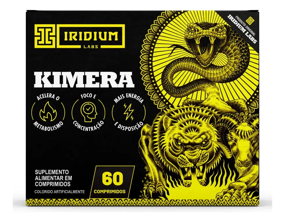 Kimera Thermo 60 Comps Termogênico Iridium Labs Sem Sabor