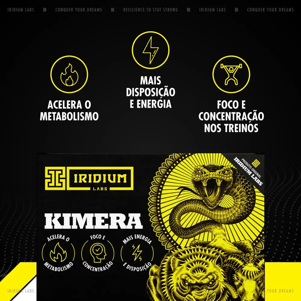 Kit 2x Kimera Thermo - 120 Comps - Termogênico Iridium