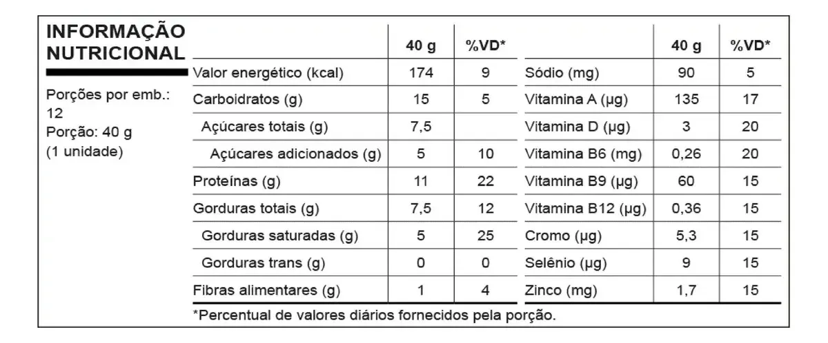 Barra Whey Grego 40g Display com 12 unidades Morango com Chantilly Nutrata