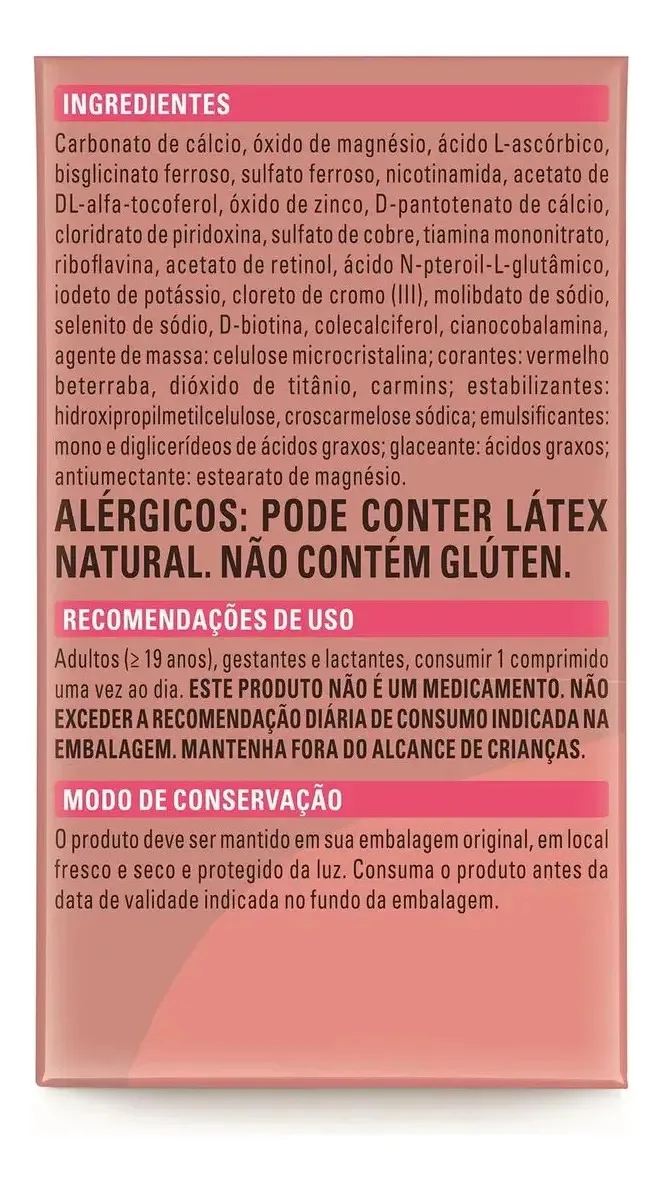 Materna Nestlé 30 Cps Suplemento Essenciais Para Mãe E Bebê